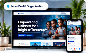 Nicklas Foundation desktop and mobile website preview