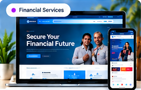 Clear Financial Network desktop and mobile website preview